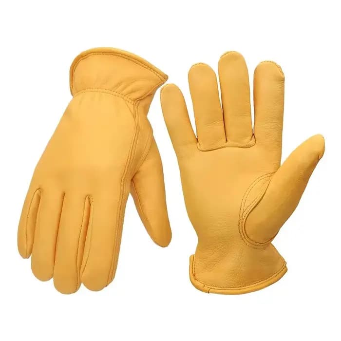 Gants de protection rétro en cuir de cerf pour la conduite, les sports, les batteries, les motos et