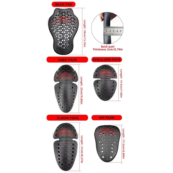Protecteurs d'insertion de pantalons de Moto, genouillères/hanche certifiées CE niveau 2, pour Jeans de Moto, équipement de Moto épais Anti-chute
