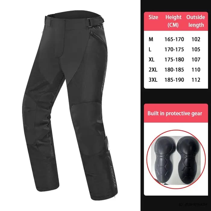Pantalon de moto d'été en maille pour hommes
