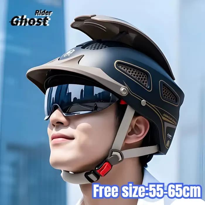 Casque de moto électrique respirant pour l'été