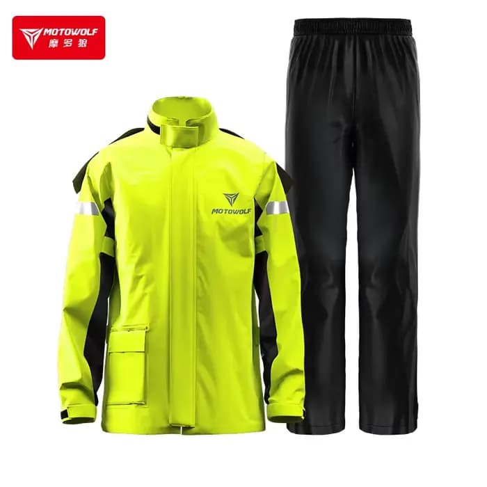 Combinaison de Pluie Fendue pour Moto, Imperméable Fin, Coupe-Vent, Veste Imperméable, Pantalon de C