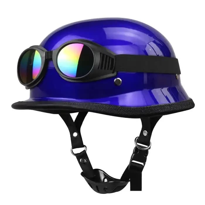 Casque de moto ouvert vintage