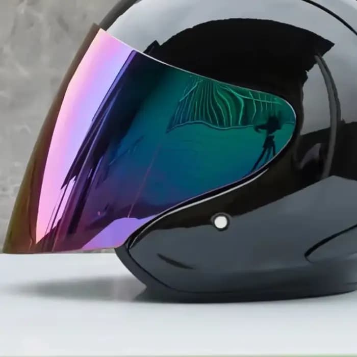 Ram4 noir brillant demi-casque hommes et femmes moto tout-terrain casque d'été descente course montagne croix Casco Capacete