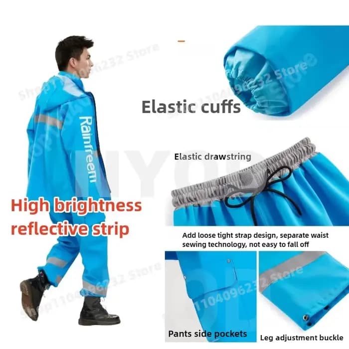 Imperméable d'équitation de moto imbibé de style en peluche