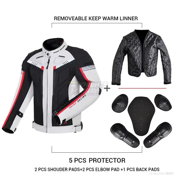 Veste de moto étanche au froid