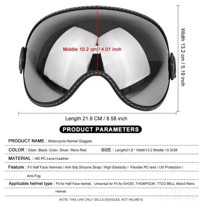 Visières de casque de Moto lunettes lentille