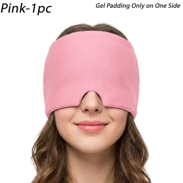 Chapeau rafraîchissant en gel à usage unique pour soulager les maux de tête, masque oculaire à compr