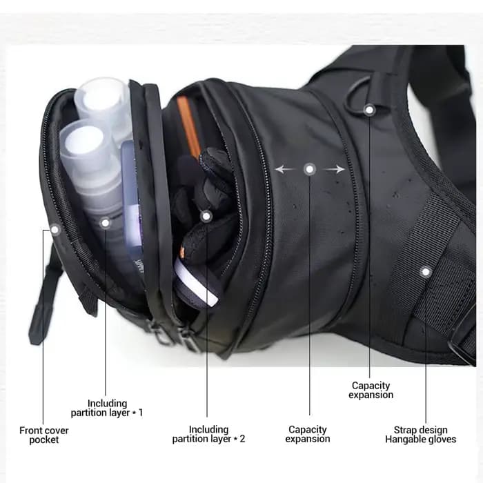 Sac de jambe de moto multifonction