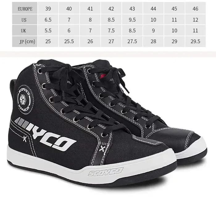 Bottes de moto pour hommes SCOYCO chaussures de motocross anti-collision résistantes à l'usure