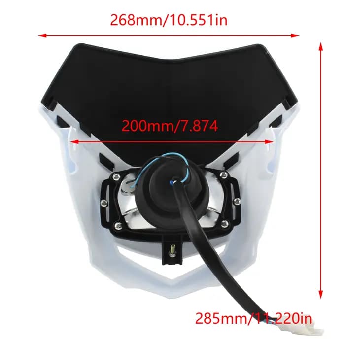 Phare de moto de Motocross pour KTM Yamaha Kawasaki Suzuki Honda KLX CRF WR YZ 250 450 carénage Dirt Bike Supermoto