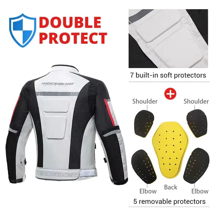 HEROBIKER veste de Moto imperméable homme