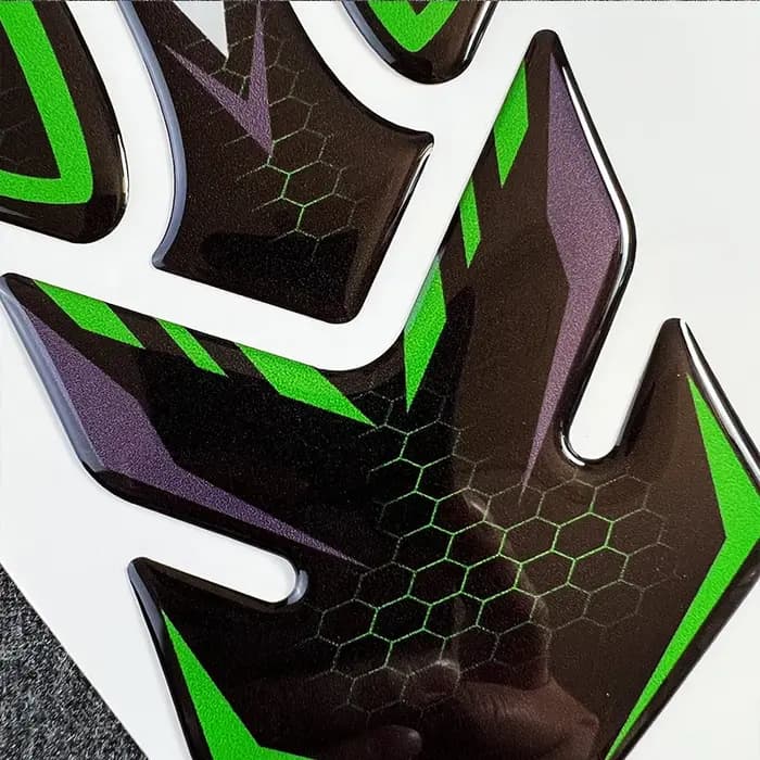 Autocollants 3D de protection de tampon de réservoir de moto, autocollants, accessoires pour Kawasak