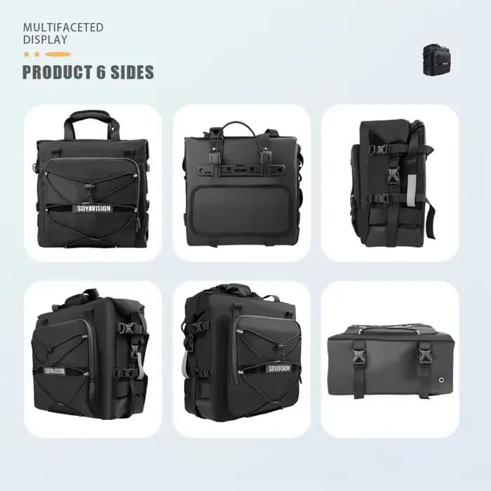 Accessoires de moto noirs