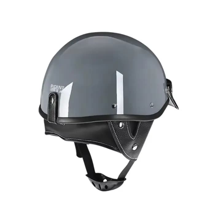 Casque de moto vintage en cuir allemand visage ouvert rétro Chopper Biker pilote certifié DOT dans les tailles S-XXL pour motocyclistes