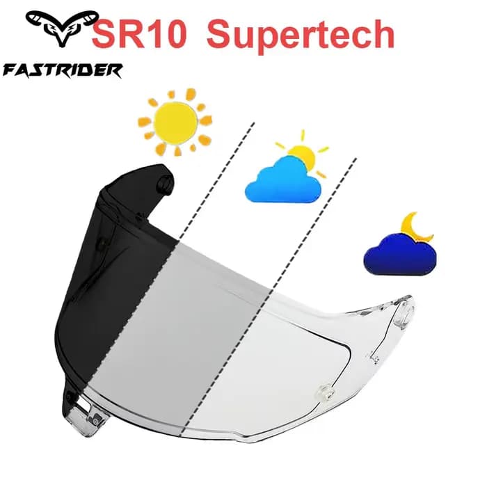 Visière de casque de moto R10 pour Alpinestars Supertech R10