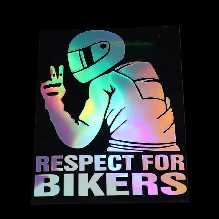 Autocollant imperméable en vinyle 3D pour moto, décalcomanie réflecteur, casque de coulée, voiture,