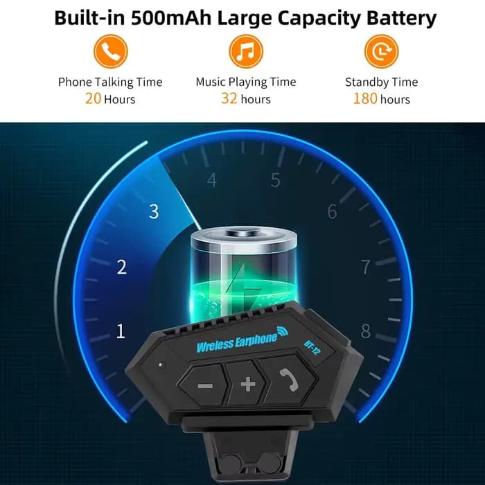 Casque de moto Bluetooth avec micro