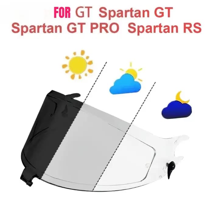 Visière de casque intégral pour moto SPARTAN RS
