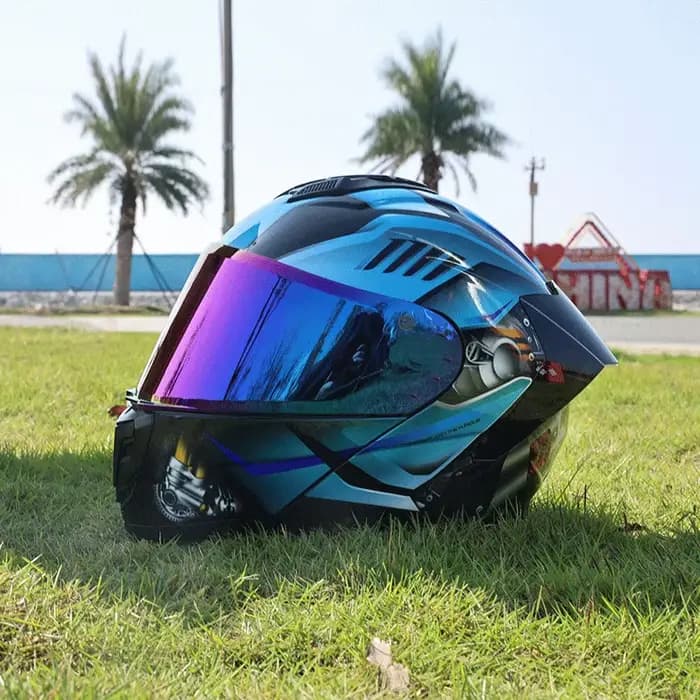 Casque modulaire rabattable pour hommes et femmes