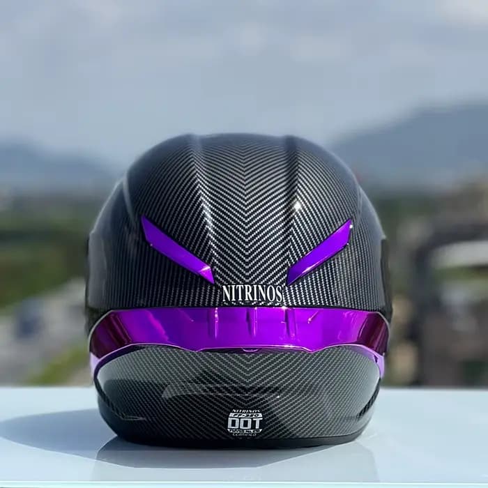 Casque intégral de moto de sécurité à lentille unique pour femmes et hommes