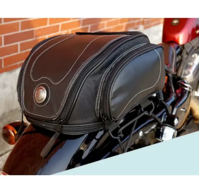 Sac de motard de voyage étanche en cuir PU pour moto