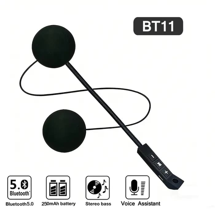 Casque de moto BT5.0 BT11, casque sans fil pour moto, anti-interférence, mains libres, haut-parleur
