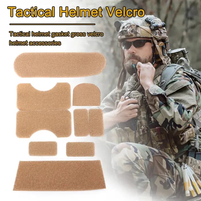 Lot de 9 autocollants professionnels pour casque, en polyester, accessoires adhésifs pratiques pour la fixation DIY des casques