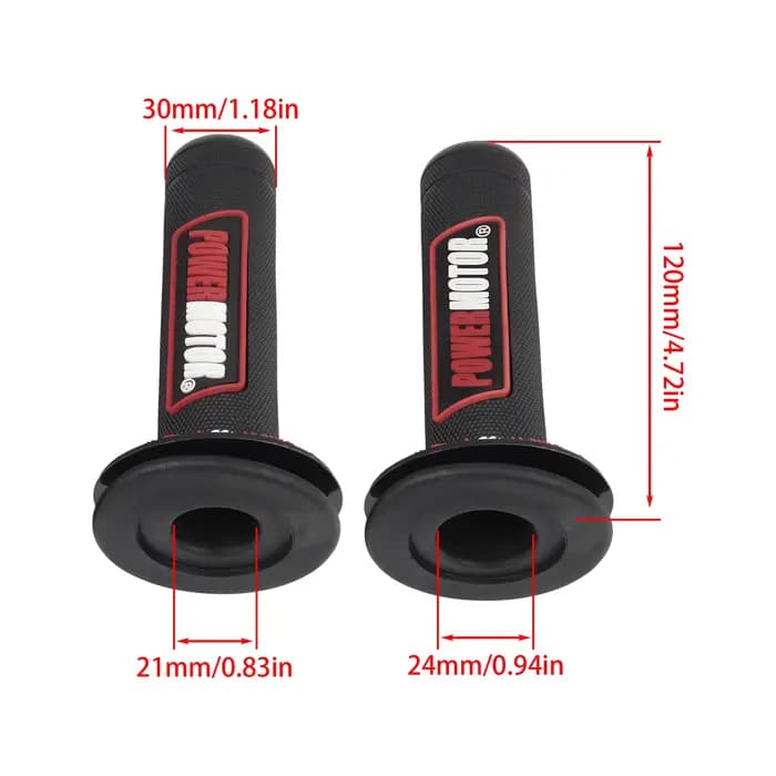 Poignées de moto universelles 7/8 en 22mm 24mm