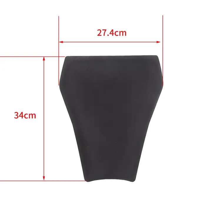 Coussin de siège/coussin en mousse pour course de moto, 15MM d'épaisseur, noir, doux, confortable, p