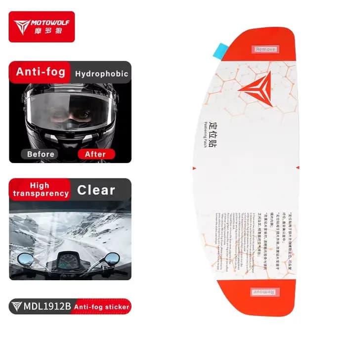 MOTOWOLF – bouclier universel pour casque de moto