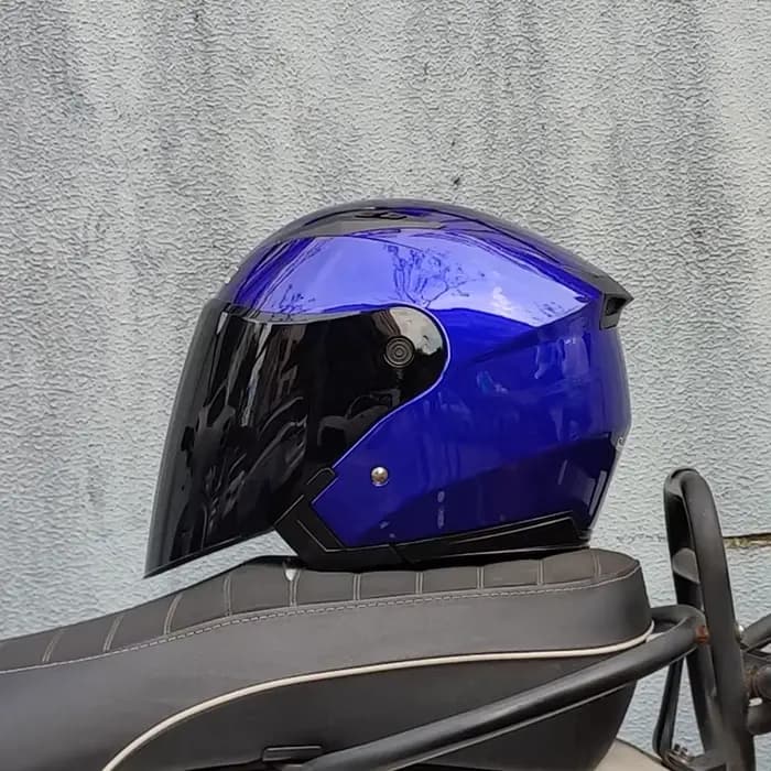 Casque de moto semi-couvert à double lentille adapté aux hommes et aux femmes Casco Para Motos JIEKAI-512