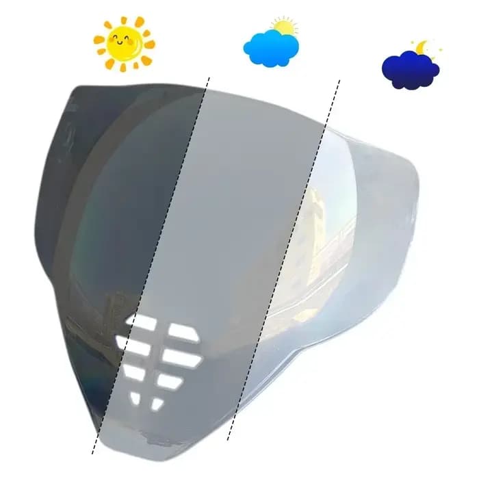 Visière photochromique pour casque