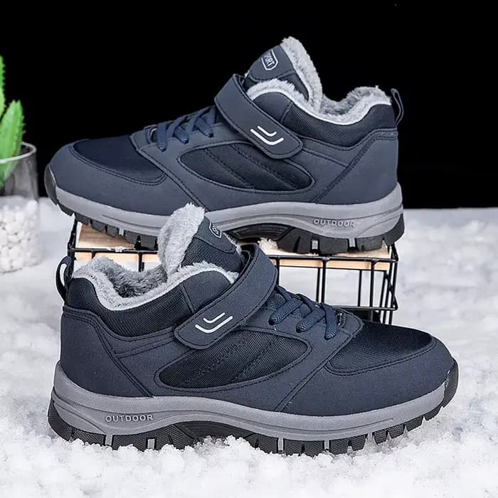 ELUVA bottes d'hiver pour hommes chaussures d'extérieur antidérapantes imperméables thermiques