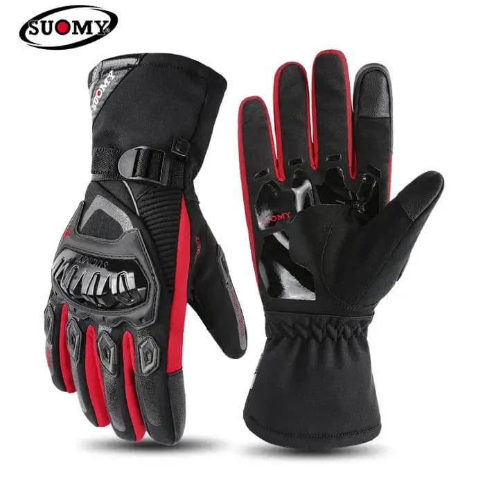 Nouveaux Gants de Moto Hiver 2026 Imperméables Chauds Thermiques Épais Longs Gauntlets de Protection Tout-Terrain pour Hommes