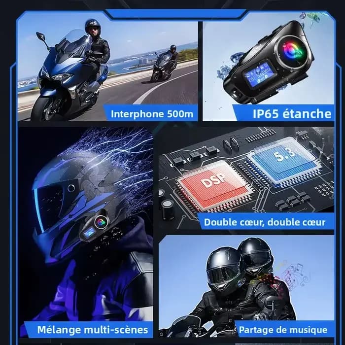 Interphone pour casque de moto