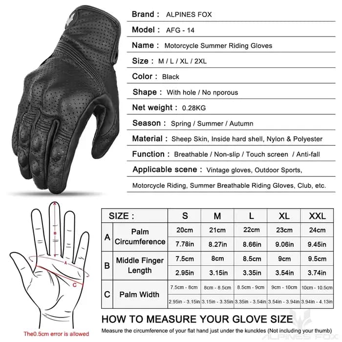 Gants de Moto Vintage en Cuir group