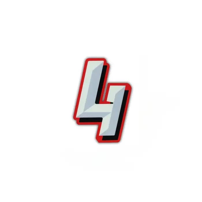 Autocollant réfléchissant de numéro de moto 0-9