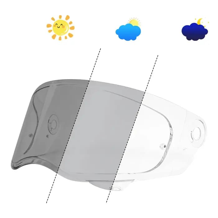 Visière photochromique pour casque V10