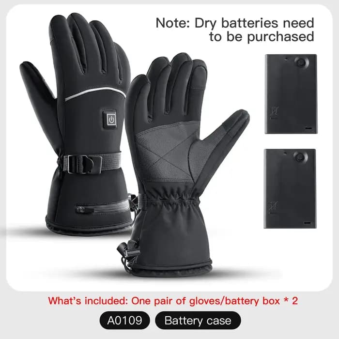 Gants chauffants électriques Moto hiver Moto gants chauffants chaud imperméable Rechargeable chauffage gants thermiques pour motoneige