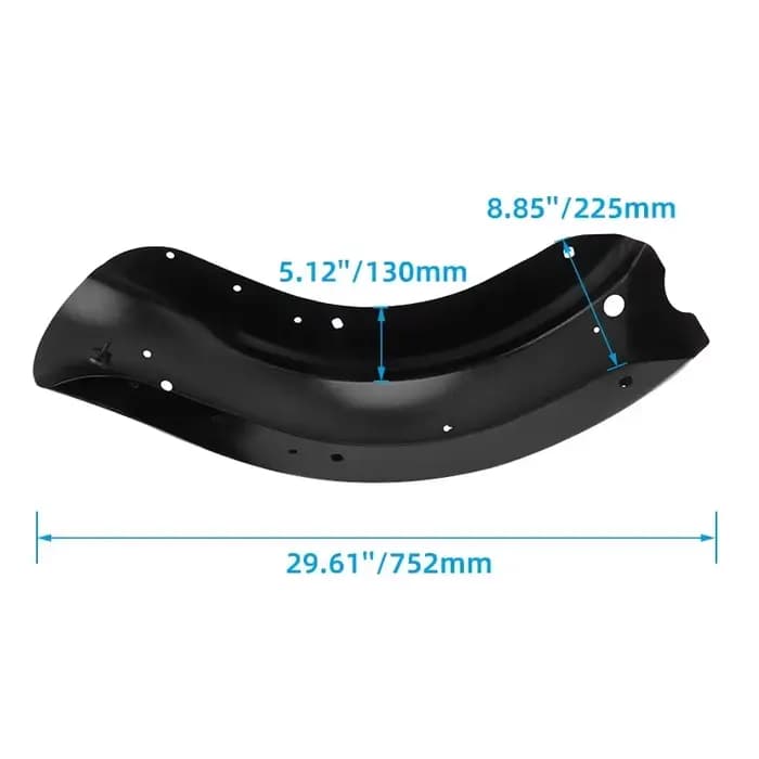 Garde-boue arrière noir pour moto, garde-boue pour Harley Touring, Road King, Calculatrice Electra,