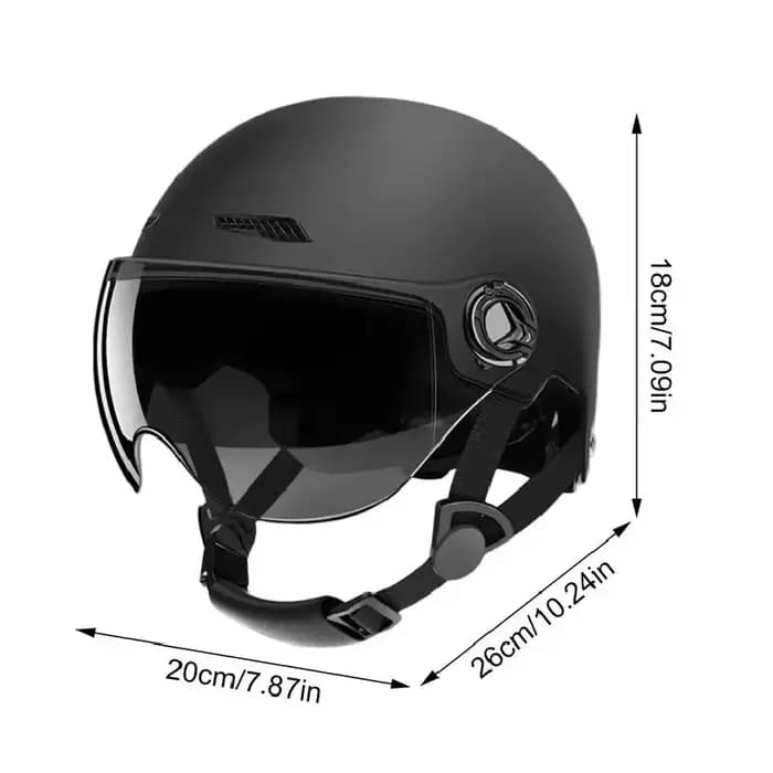 Casque de moto classique rétro Scooter demi-casque ultraléger