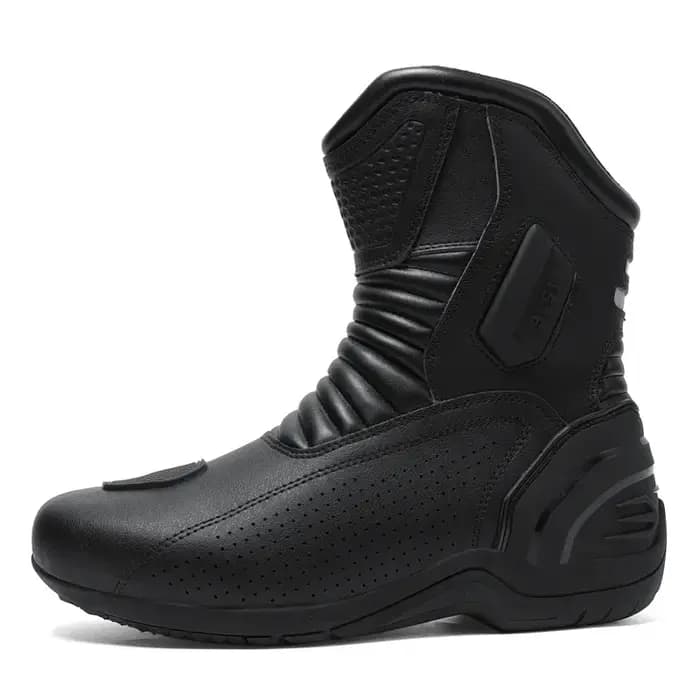 Bottes de moto noires pour hommes