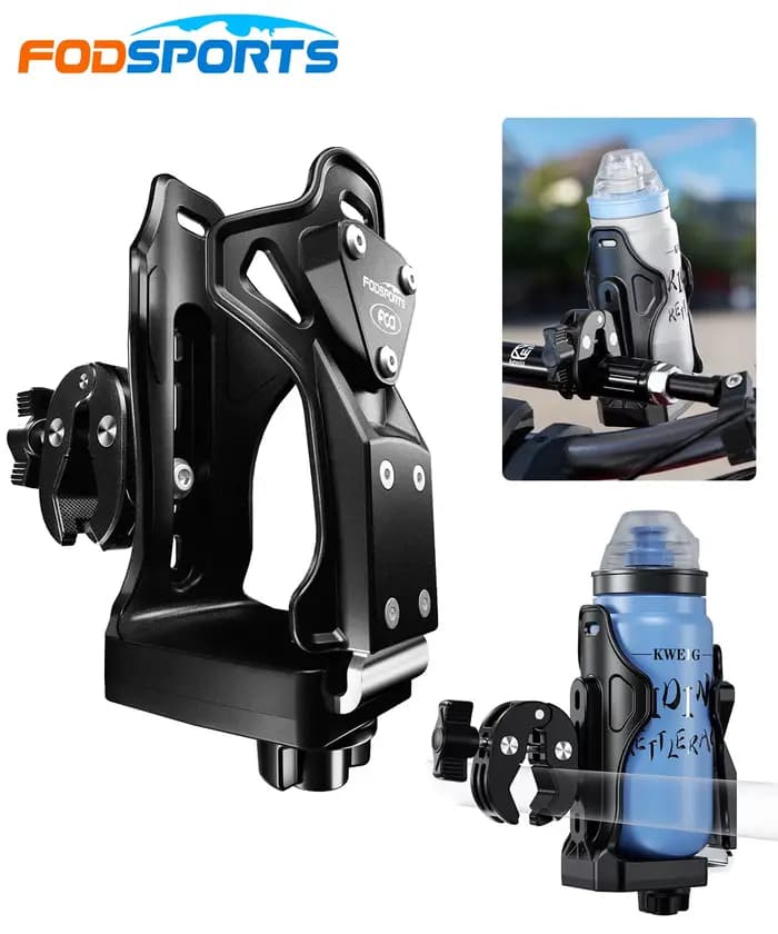 Fodsports porte-gobelet moto amélioré ATV porte-gobelet d'eau porte-bouteille de vélo 360 ° Fourni