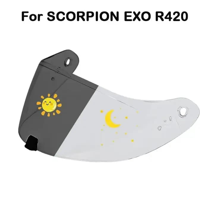 Visière de casque intégral de moto pour SCORPION EXO R420