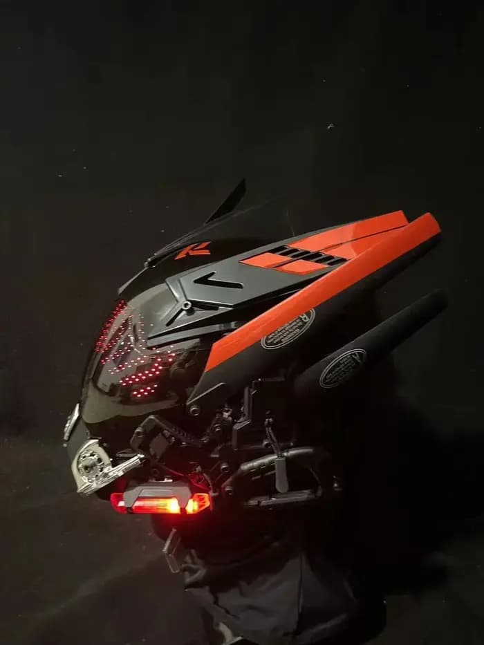 Casque Cyberpunk masque Shinobi Robot
