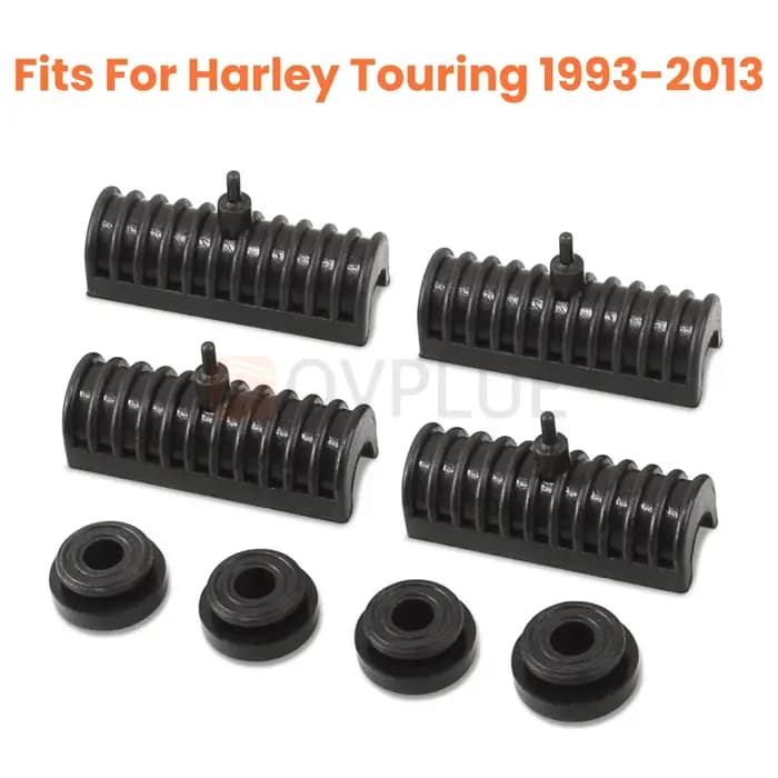 Accessoires pour moto Sac de selle Support en caoutchouc Grommets Kit de coussins pour Harley Touring Road King CVO