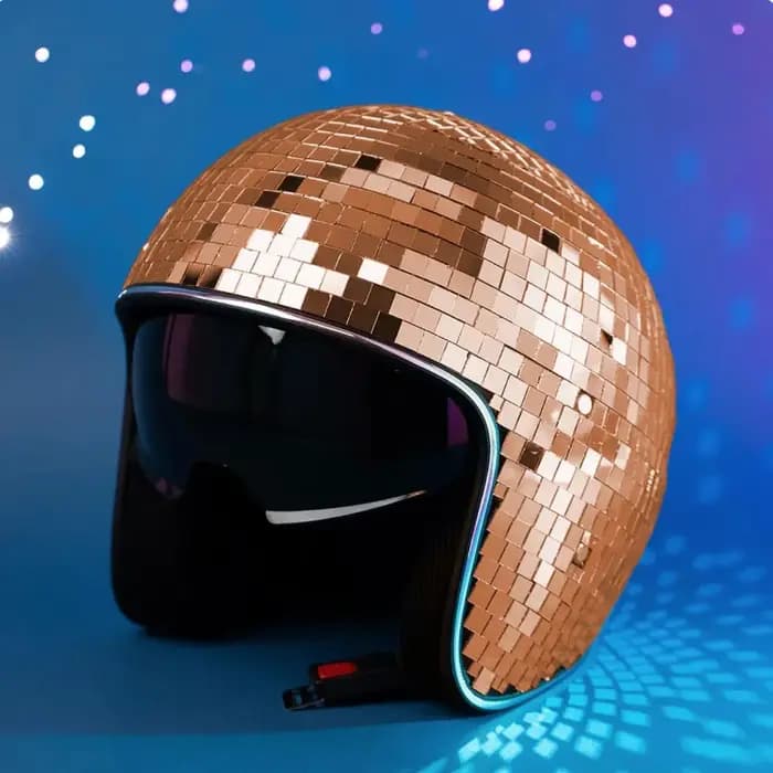 Casque Premium à Effet Miroir Scintillant