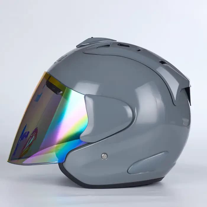 Ram4 gris nouveau design demi-casque hommes et femmes moto tout-terrain casque d'été course montagne croix Casco Capacet