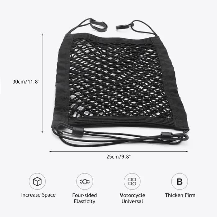 Filet de rangement pour casque de moto