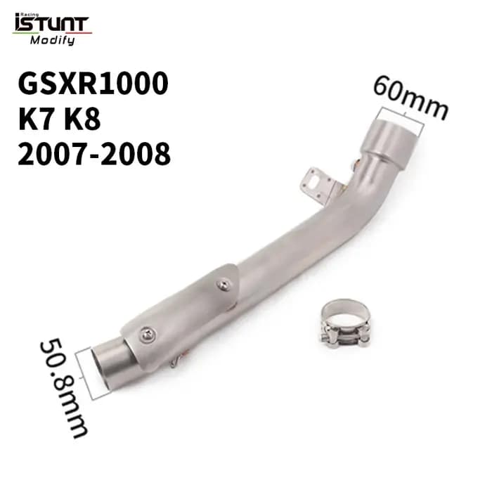 Tuyau de liaison intermédiaire modifié pour Suzuki GSXR1000, GSX R1000, GSPoly 1000, 2005-2016, syst